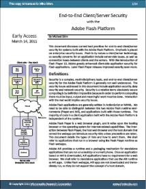 White Paper: End-to-End Client/Server Security with the Adobe Flash Platform