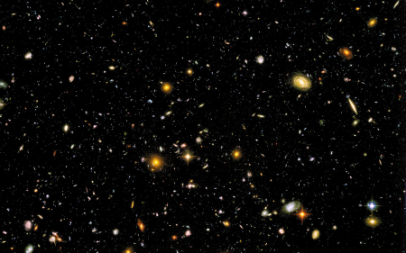 Ultra deep field from the USA Hubble telescope