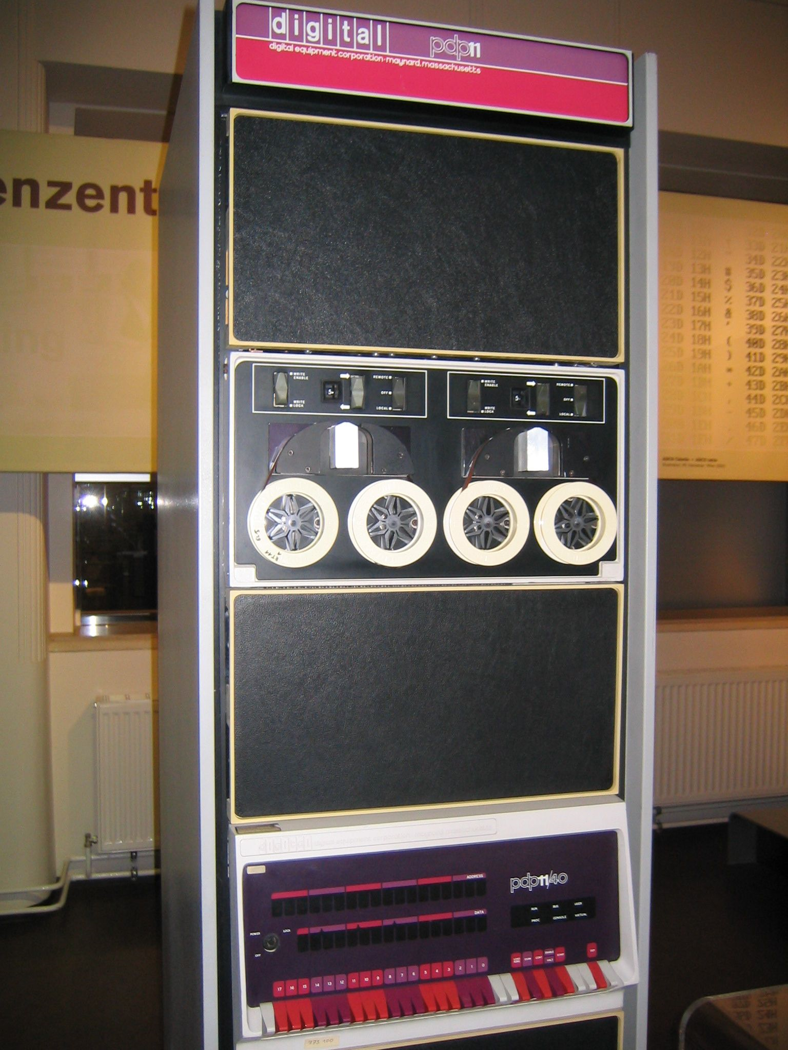 PDP 11 main cabinet PDP 11 main cabinet
